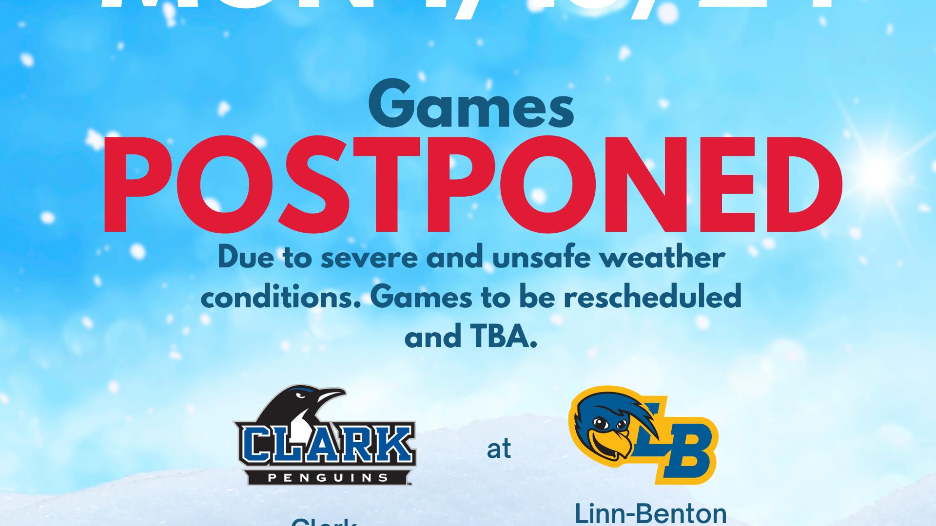 Severe Weather Postpones Weekend Basketball Games